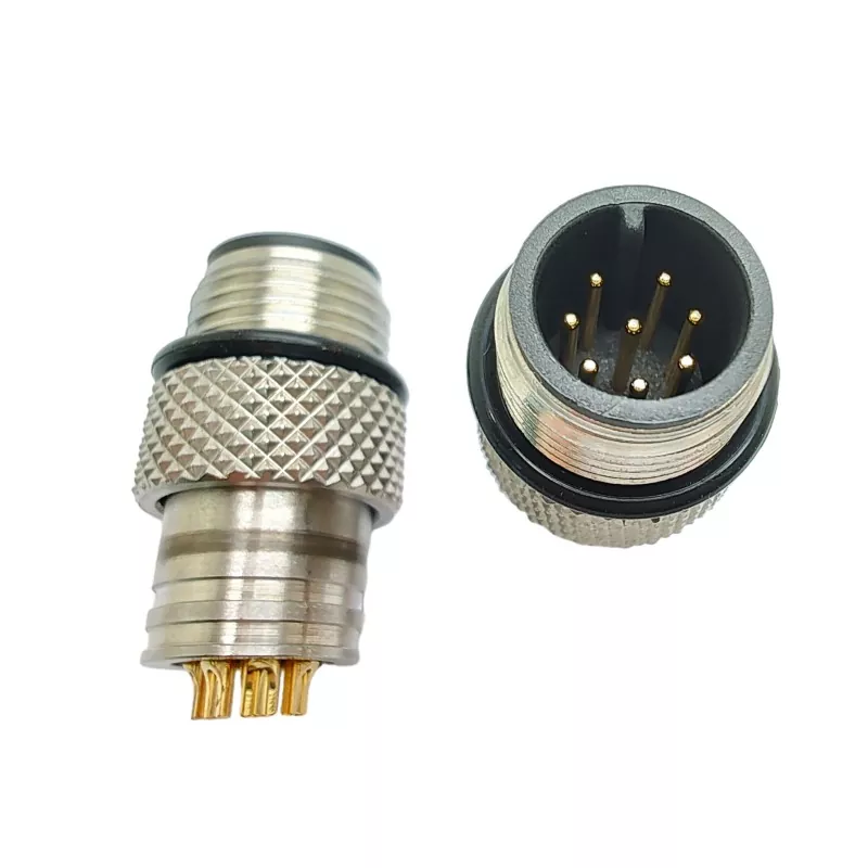 Ronde M12 8-pins connector